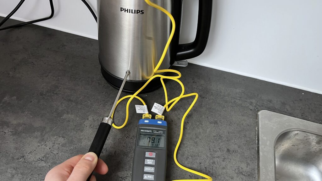 Philips HD9350-90 Temperaturmessung mit Tauch- und Oberflächenfühler