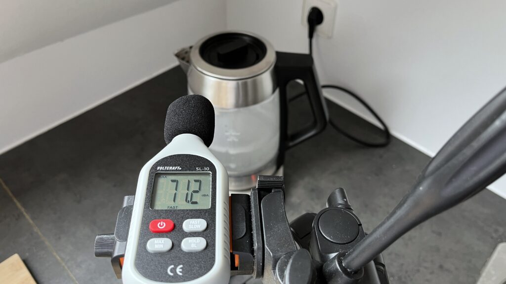 SEVERIN WK 3480 Tee- & Wasserkocher Aufbau der Dezibelmessung