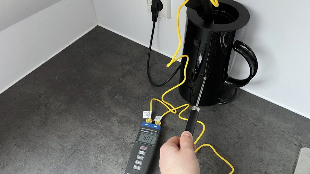 Stelton EM77 Temperaturmessung